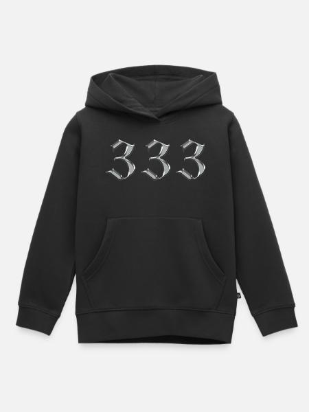 Angel Nummer 333 Unterstützung - Kinder Premium Organic Hoodie - Schwarz