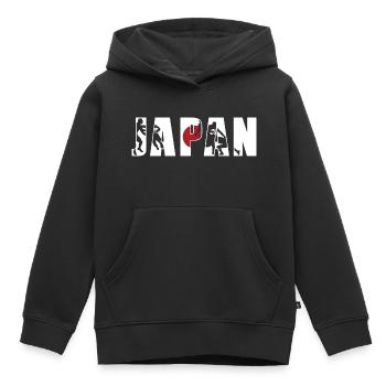 Japan Rugby - Kinder Premium Organic Hoodie - Schwarz - Vorne - AI Model Kid Male (0cm)