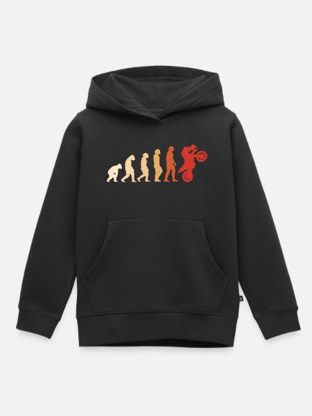 Sport Evolution Motocross - Kinder Premium Organic Hoodie - Schwarz