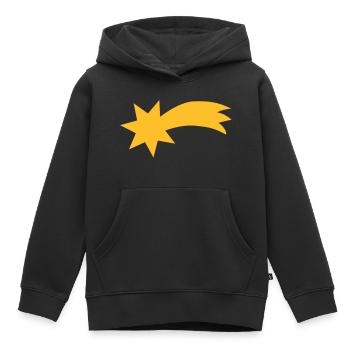 Shooting star - Kids Premium Organic Hoodie - black - Front - AI Model Kid Male (0cm)