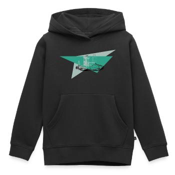 Schneeberg Fichtelhills dans les montagnes Fichtel - Sweat Premium à capuche enfant bio - noir - Devant - AI Model Kid Male (0cm)