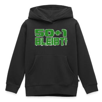 50+1 bleibt Fußball Tradition Ultras - Kinder Premium Organic Hoodie - Schwarz - Vorne - AI Model Kid Male (0cm)