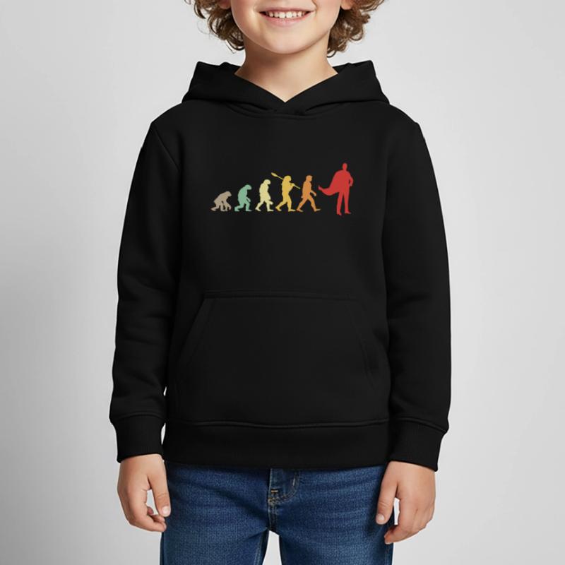 Darwin evolution for Supermans 🦸 ♂️ Kids Premium Organic Hoodie