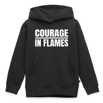 cadeau cadeau d’anniversaire idée de cadeau dictons idée cadeau - Sweat Premium à capuche enfant bio - noir - Devant - AI Model Kid Male (0cm)