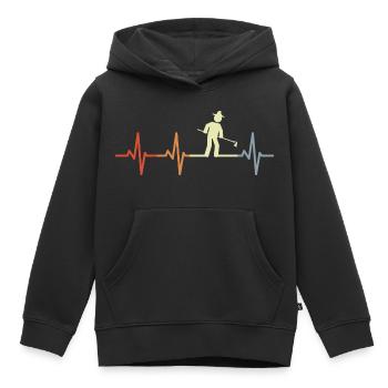 Landwirtschaft Herzklopfen - Kinder Premium Organic Hoodie - Schwarz - Vorne - AI Model Kid Male (0cm)