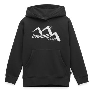 Downhill - Kinder Premium Organic Hoodie - Schwarz - Vorne - AI Model Kid Male (0cm)