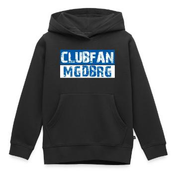 Clubfan Magdeburg Football - Sweat Premium à capuche enfant bio - noir - Devant - AI Model Kid Male (0cm)