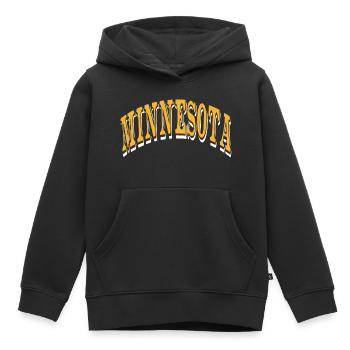 Minnesota - Sweat Premium à capuche enfant bio - noir - Devant - AI Model Kid Male (0cm)