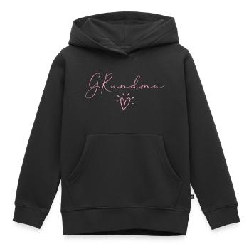 Oma. - Kinder Premium Organic Hoodie - Schwarz - Vorne - AI Model Kid Male (0cm)