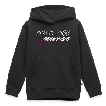 Oncology Nurse - Kids Premium Organic Hoodie - black - Front - AI Model Kid Male (0cm)