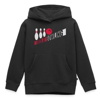 Je suis nul au bowling - Sweat Premium à capuche enfant bio - noir - Devant - AI Model Kid Male (0cm)