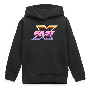 Fast and Furious X Logo - Kids Premium Organic Hoodie - black - Front - AI Model Kid Male (0cm)