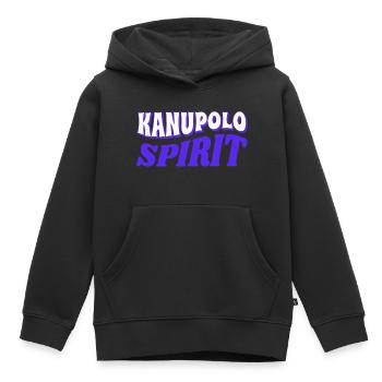 Kanupolo Spirit Slogan - Kinder Premium Organic Hoodie - Schwarz - Vorne - AI Model Kid Male (0cm)