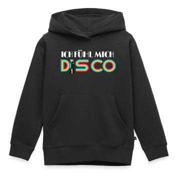 ICH FÜHL MICH DISCO - Kinder Premium Organic Hoodie - Schwarz - Vorne - AI Model Kid Male (0cm)
