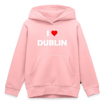 I love Dublin - Ireland - Ireland - Irish - Eire - Kids Premium Organic Hoodie - rose - Front - AI Model Kid Female (0cm)