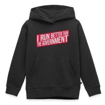 mieux fonctionner que le gouvernement - Sweat Premium à capuche enfant bio - noir - Devant - AI Model Kid Male (0cm)