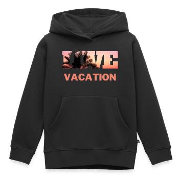 T-Shirt Urlaub Strand Palmen Ferien Sommer Sonne - Kinder Premium Organic Hoodie - Schwarz - Vorne - AI Model Kid Male (0cm)