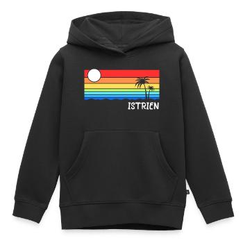 Istrien Kroatien Balkan Adria Urlaub Idee - Kinder Premium Organic Hoodie - Schwarz - Vorne - AI Model Kid Male (0cm)