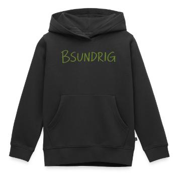 Mundart - besonders - Kinder Premium Organic Hoodie - Schwarz - Vorne - AI Model Kid Male (0cm)