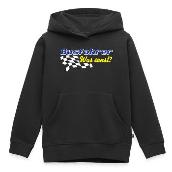 Busfahrer Bus Omnibus , Busfahrer was sonst (25) - Kinder Premium Organic Hoodie - Schwarz - Vorne - AI Model Kid Male (0cm)