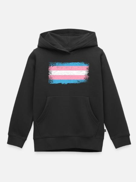 Transgender Flagge - Kinder Premium Organic Hoodie - Schwarz