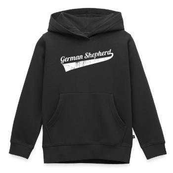 German Shepherd - Kinder Premium Organic Hoodie - Schwarz - Vorne - AI Model Kid Male (0cm)