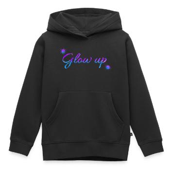 Brillez vers le haut - Sweat Premium à capuche enfant bio - noir - Devant - AI Model Kid Male (0cm)