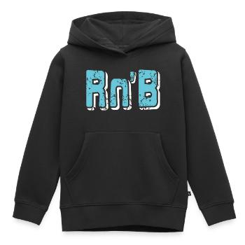 Retro Vintage Rn'B Cool Rhythm & Blues Lover - Kinder Premium Organic Hoodie - Schwarz - Vorne - AI Model Kid Male (0cm)