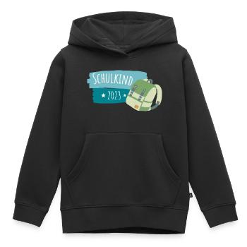 Schulstart für Kinder / Schulkind 2023 / Geschenk - Kinder Premium Organic Hoodie - Schwarz - Vorne - AI Model Kid Male (0cm)