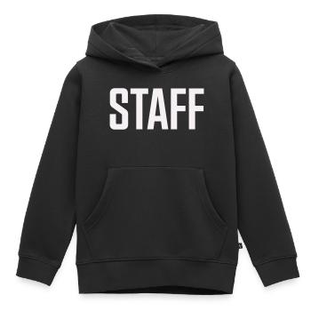 Personnel - Sweat Premium à capuche enfant bio - noir - Devant - AI Model Kid Male (0cm)