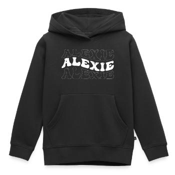 Funny Alexie Groovy 4 Men Women Cool Alexie Tie - Kids Premium Organic Hoodie - black - Front - AI Model Kid Male (0cm)