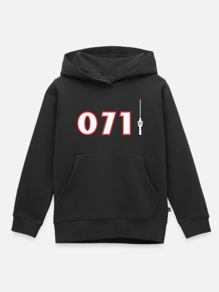 0711 Shirt - Kinder Premium Organic Hoodie - Schwarz