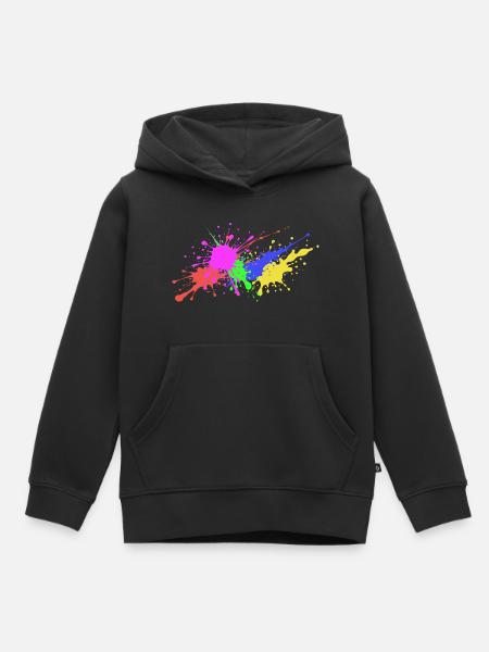 Fun - Splashes Cadeau d’anniversaire Drôle - Sweat Premium à capuche enfant bio - noir