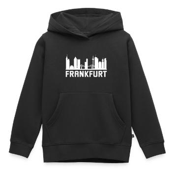Frankfurt Skyline - Kinder Premium Organic Hoodie - Schwarz - Vorne - AI Model Kid Male (0cm)