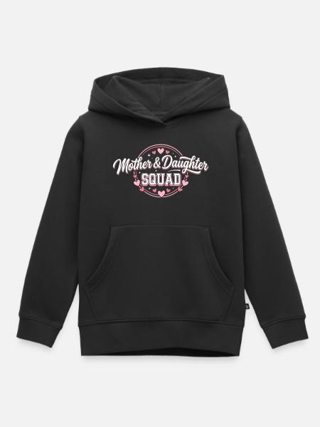 Mutter-Tochter-Trupp | Pinkes Mutter-Tochter-Geschenk - Kinder Premium Organic Hoodie - Schwarz