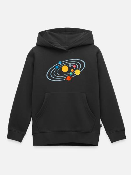 Planeten - Kinder Premium Organic Hoodie - Schwarz