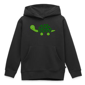 Turtle Turtles - Kids Premium Organic Hoodie - black - Front - AI Model Kid Male (0cm)