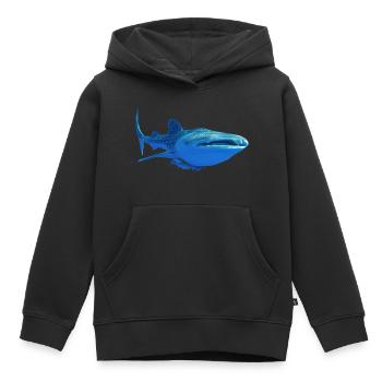 whale shark4k - Kids Premium Organic Hoodie - black - Front - AI Model Kid Male (0cm)
