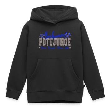 Bochumer Pottjunge Ruhrpott Bochum - Kinder Premium Organic Hoodie - Schwarz - Vorne - AI Model Kid Male (0cm)