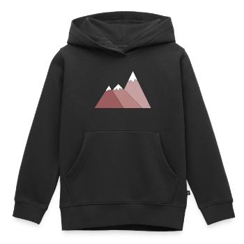 Berge - Kinder Premium Organic Hoodie - Schwarz - Vorne - AI Model Kid Male (0cm)