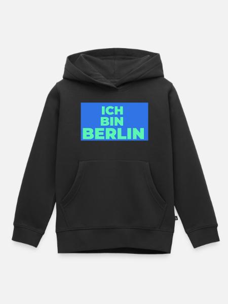 Ich bin Berlin - Kinder Premium Organic Hoodie - Schwarz