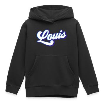 Louis Colors changeable - Kids Premium Organic Hoodie - black - Front - AI Model Kid Male (0cm)