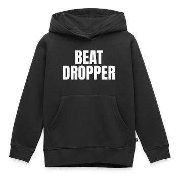Beat dropper music - Kids Premium Organic Hoodie - black - Front - AI Model Kid Male (0cm)