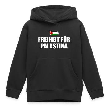 freiheit für palästina - Kinder Premium Organic Hoodie - Schwarz - Vorne - AI Model Kid Male (0cm)