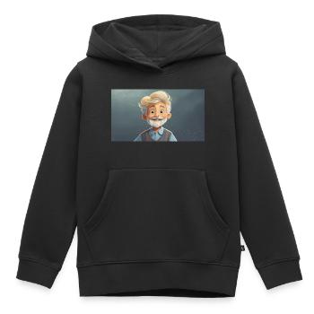 Lustige Hooey Kinder lassen sich Bärte wachsen - Kinder Premium Organic Hoodie - Schwarz - Vorne - AI Model Kid Male (0cm)