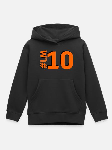 LM10-KARTON - Kinder Premium Organic Hoodie - Schwarz