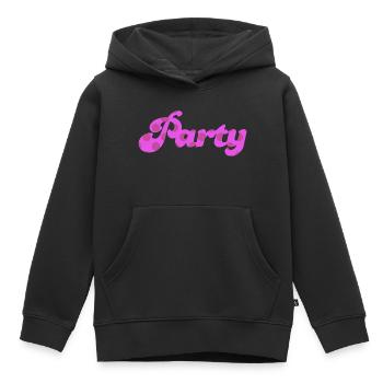 Party Punkte Dots Retro pink feiern Sixties Fun 60 - Kinder Premium Organic Hoodie - Schwarz - Vorne - AI Model Kid Male (0cm)