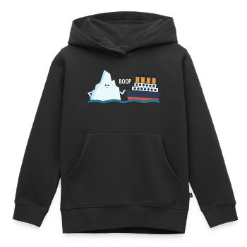 Titanic Lustige Titanic Berg Boop Parodie für Jungs - Kinder Premium Organic Hoodie - Schwarz - Vorne - AI Model Kid Male (0cm)
