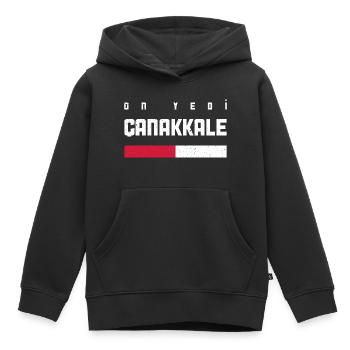 Canakkale 17 Türkei Turkiye TR Geschenk Urlaub - Kinder Premium Organic Hoodie - Schwarz - Vorne - AI Model Kid Male (0cm)