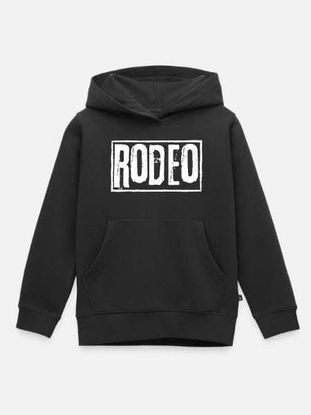 RODEO - Sweat Premium à capuche enfant bio - noir